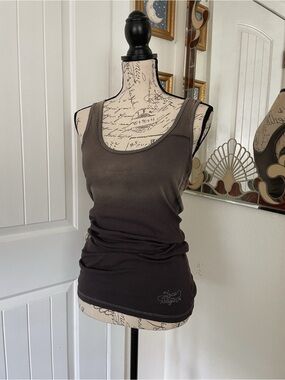 Y2K True Religion Women’s Brown Ombre Ribbed Tank Top Size M*